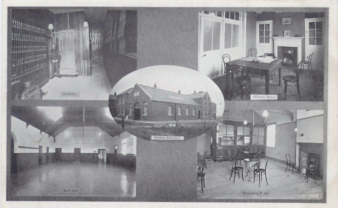Postcard of Skelton Drill Hall - Click to go to next postcard - Southampton